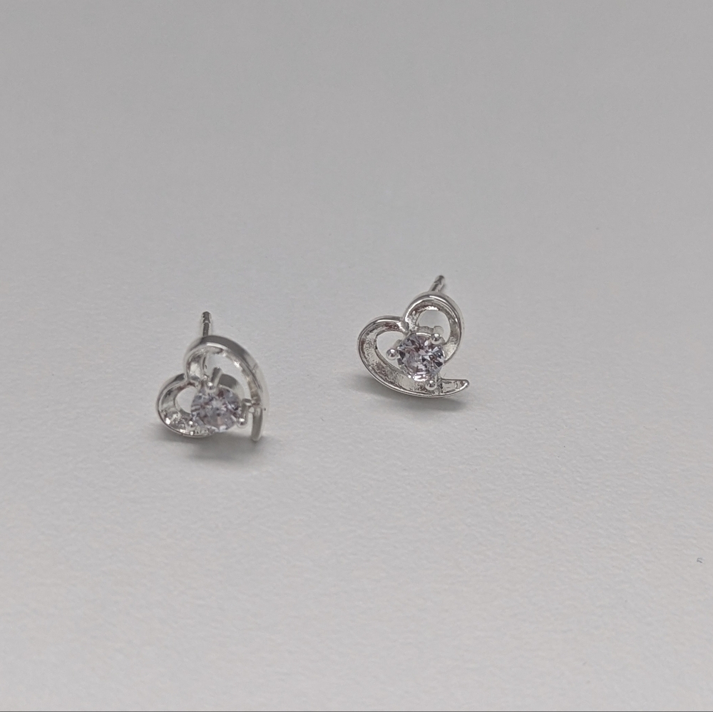 .925 Heart Earrings